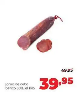 Alimerka Lomo de cebo iberico 50% oferta