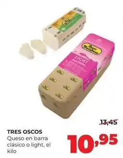 Alimerka Tres oscos - queso en barra clasico o light oferta
