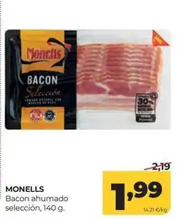 Alimerka Monells - bacon ahumado seleccion oferta