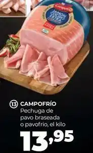 Alimerka Campofrío - pechuga de pavo braseada o pavofrio oferta