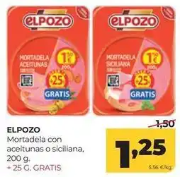 Alimerka Elpozo - mortadela con aceitunas o siciliana oferta