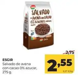 Alimerka Esgir - salvado de avena con cacao 0% azucar oferta