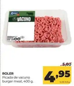 Alimerka Roler - picada de vacuno burger meat oferta