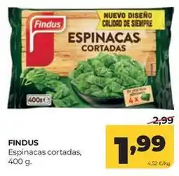 Alimerka Findus - espinacas cortadas oferta