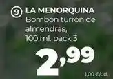 Alimerka La menorquina - bombon turron de almendras oferta