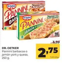 Alimerka Dr oetker - pannini barbacoa o jamon york y queso oferta