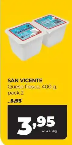 Alimerka San vicente - queso fresco oferta