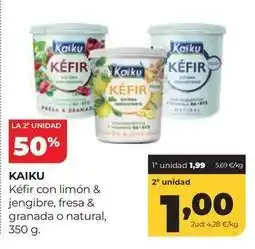 Alimerka Kaiku - kefir con limon & jengibre fresa & granada o natural oferta