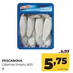 Alimerka Pescanova - calamar limpio oferta