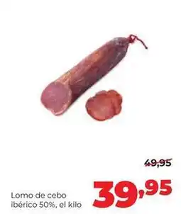 Alimerka Lomo de cebo ibérico 50% oferta