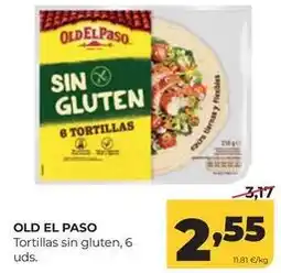 Alimerka Old el paso - tortillas sin gluten oferta