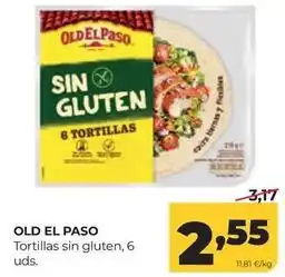 Alimerka Old el paso - tortillas sin gluten oferta