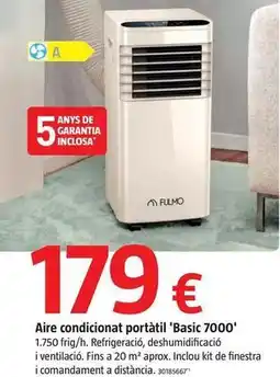 Bauhaus Fulmo - aire acondicionado portátil 'basic 7000' oferta