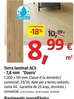 Bauhaus Suelo laminado ac5 'duero' oferta