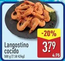 ALDI Langostino cocido oferta
