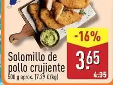 ALDI Solomillo de pollo crujiente oferta