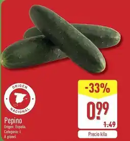 ALDI Pepino oferta