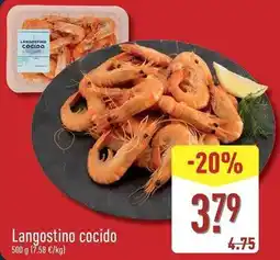 ALDI Langostino cocido oferta