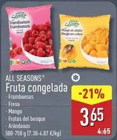 ALDI All seasons - fruta congelada oferta