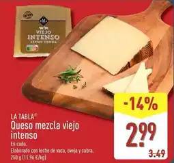 ALDI La tabla - queso mezcla viejo intenso oferta