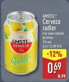 ALDI Amstel - cerveza radler oferta