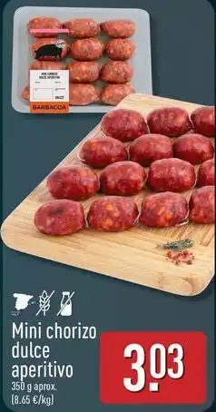 ALDI Mini chorizo dulce aperitivo oferta