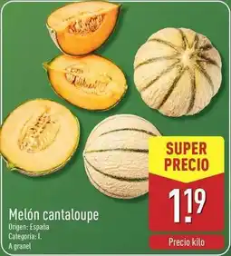 ALDI Melon cantaloupe oferta