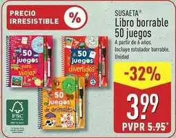 ALDI Susaeta - libro borrable 50 juegos oferta