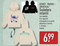 ALDI Disney/marvel/universal - sudadera infantil oferta