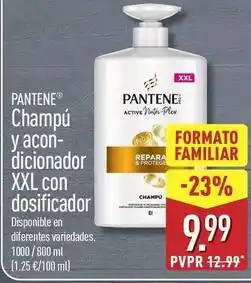 ALDI Pantene - champu y acondicionador xxl con dosificador oferta