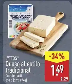 ALDI Lyttos - queso al estilo tradicional oferta
