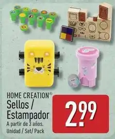 ALDI Home creation - sellos/estampador oferta