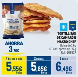 Makro MAKRO CHEF Tortillitas de camarón oferta