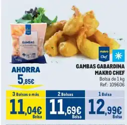 Makro MAKRO CHEF Gambas gabardina oferta