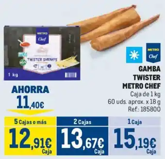 Makro METRO CHEF Gamba twister oferta