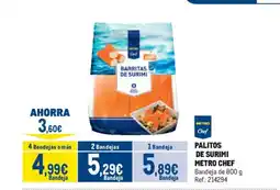 Makro METRO CHEF Palitos de surimi oferta
