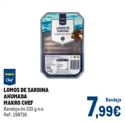 Makro MAKRO CHEF Lomos de sardina ahumada oferta