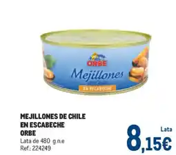Makro ORBE Mejillones de chile en escabeche oferta
