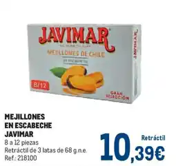 Makro JAVIMAR Mejillones en escabeche oferta
