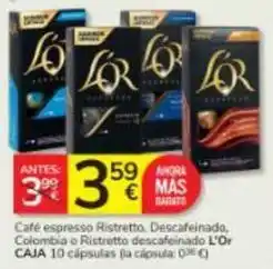 Consum Mas - cafe espresso ristretto oferta