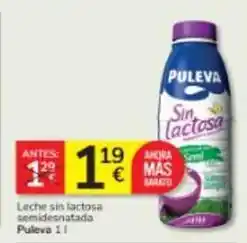 Consum Puleva - leche sin lactosa semidesnatada oferta