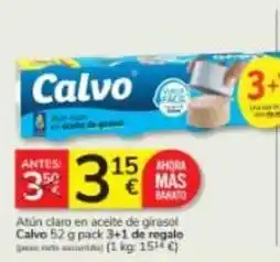 Consum Calvo - atun claro en aceite de girasol oferta