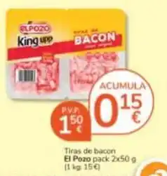 Consum El pozo - tiras de bacon oferta