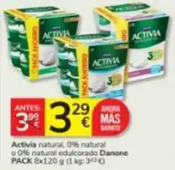 Consum Danone - activia natural oferta