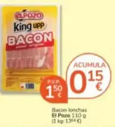Consum Elpozo - bacon lonchas oferta