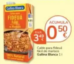 Consum Gallina blanca - caldo para fideua facil de marisco oferta