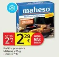 Consum Maheso - rollitos primavera oferta