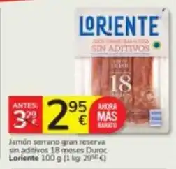 Consum Loriente - jamón serrano gran reserva sin aditivos oferta