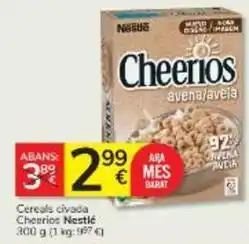 Consum Nestlé - cereales civada oferta