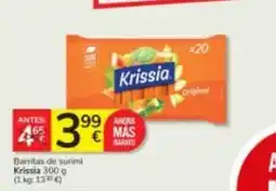 Consum Krissia - barritas de surimi oferta